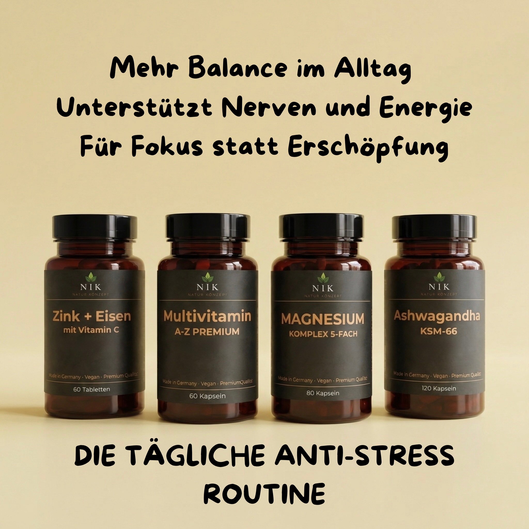 Anti-Stress Box Supplement Bundle von NK Natur Konzept Kunden Vorteile