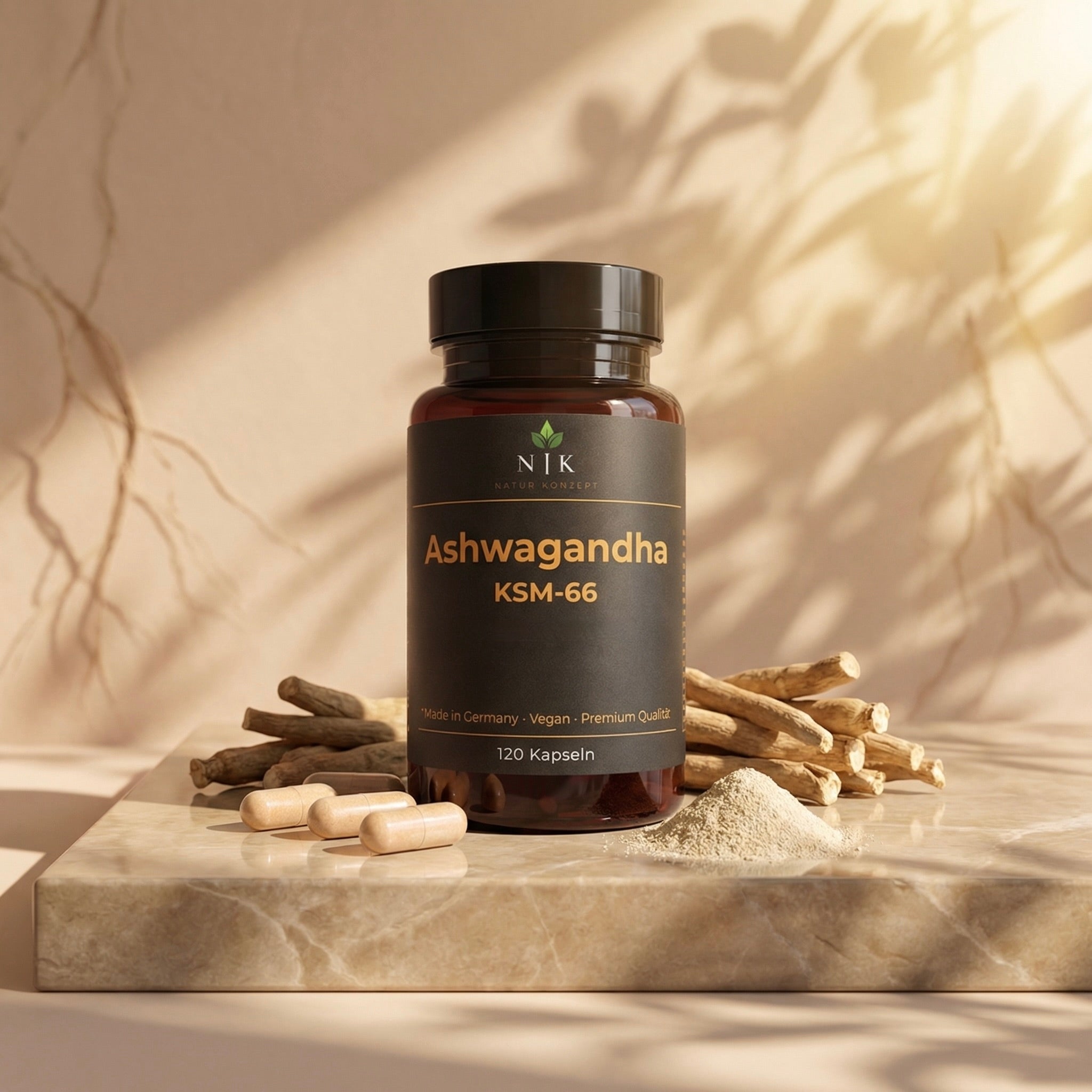 Ashwagandha KSM 66 von NK Natur Konzept Kapseln 