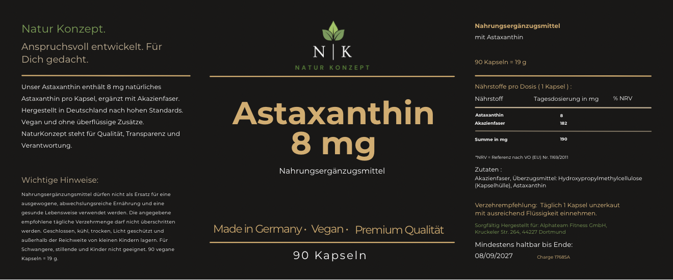 Astaxanthin 8 mg
