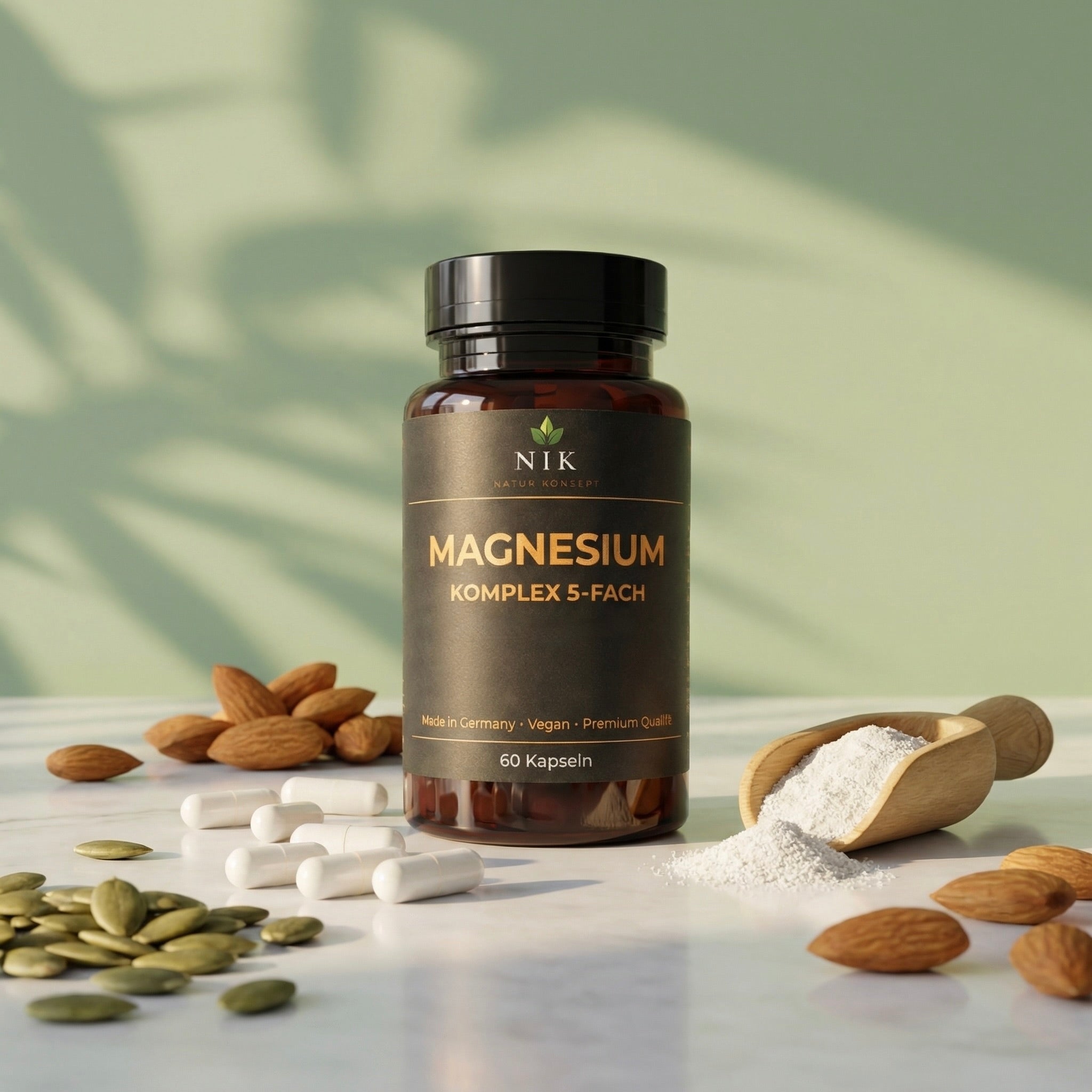 Magnesium Komplex 5-Fach von NK Natur Konzept Kapseln weiß