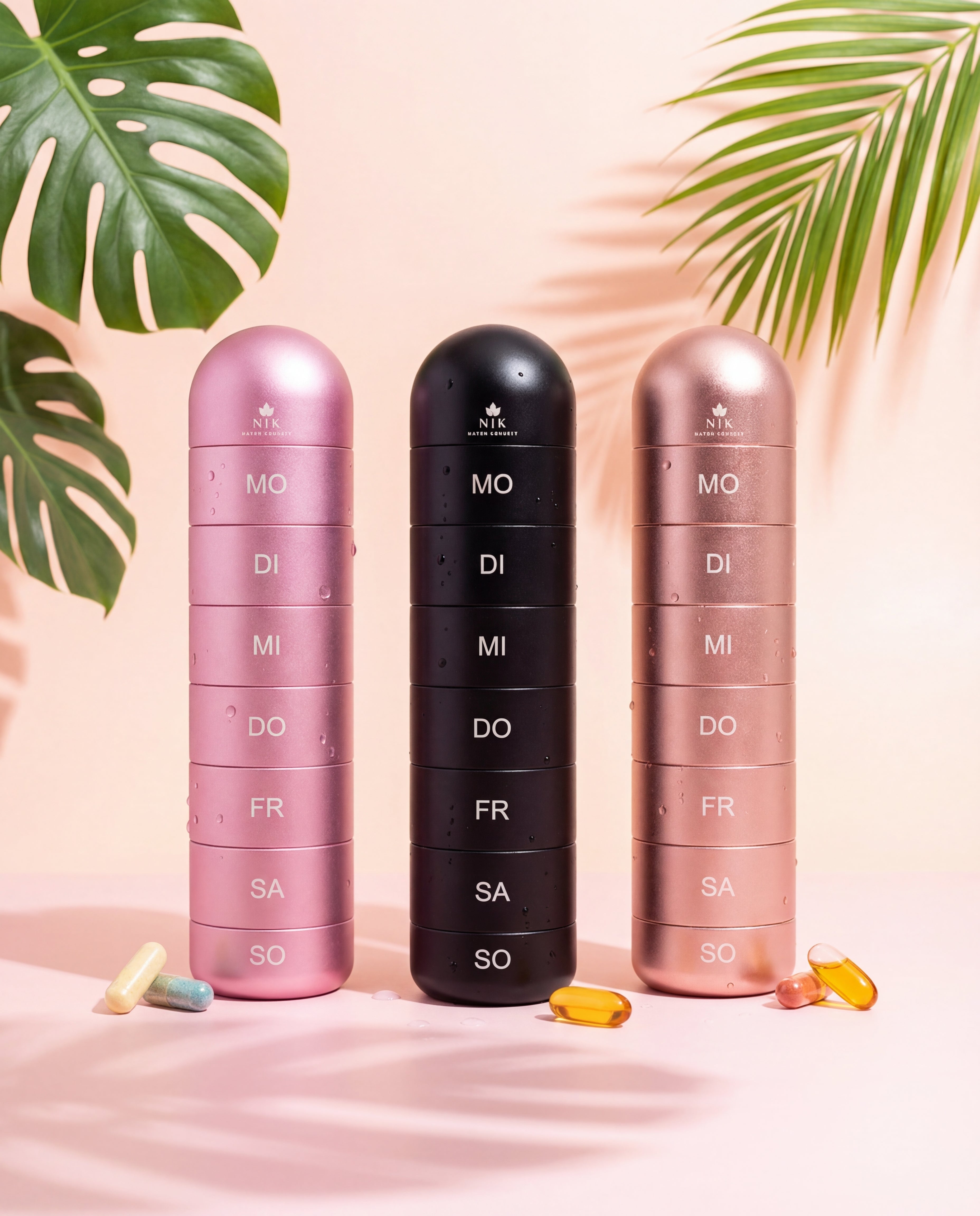 Pillenbox Organizer Supplement - natur Konzept