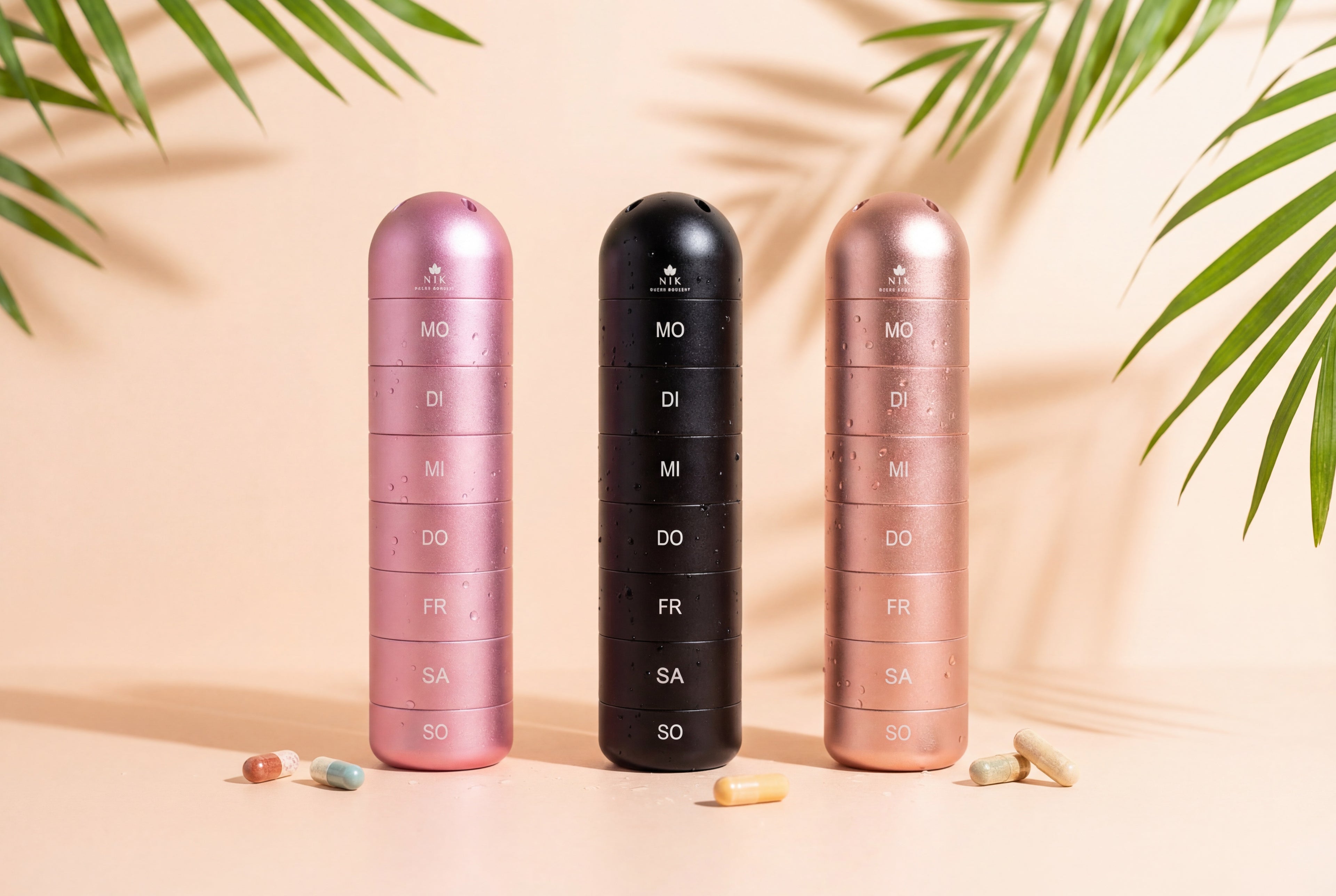 Pillenbox Organizer Supplement - natur Konzept Mobile Version