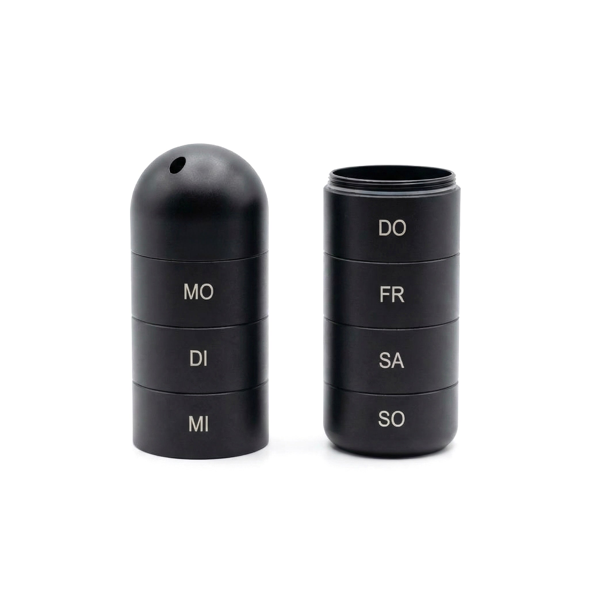 Metall Vital Tower von Natur Konzept in Schwarz verstellbar