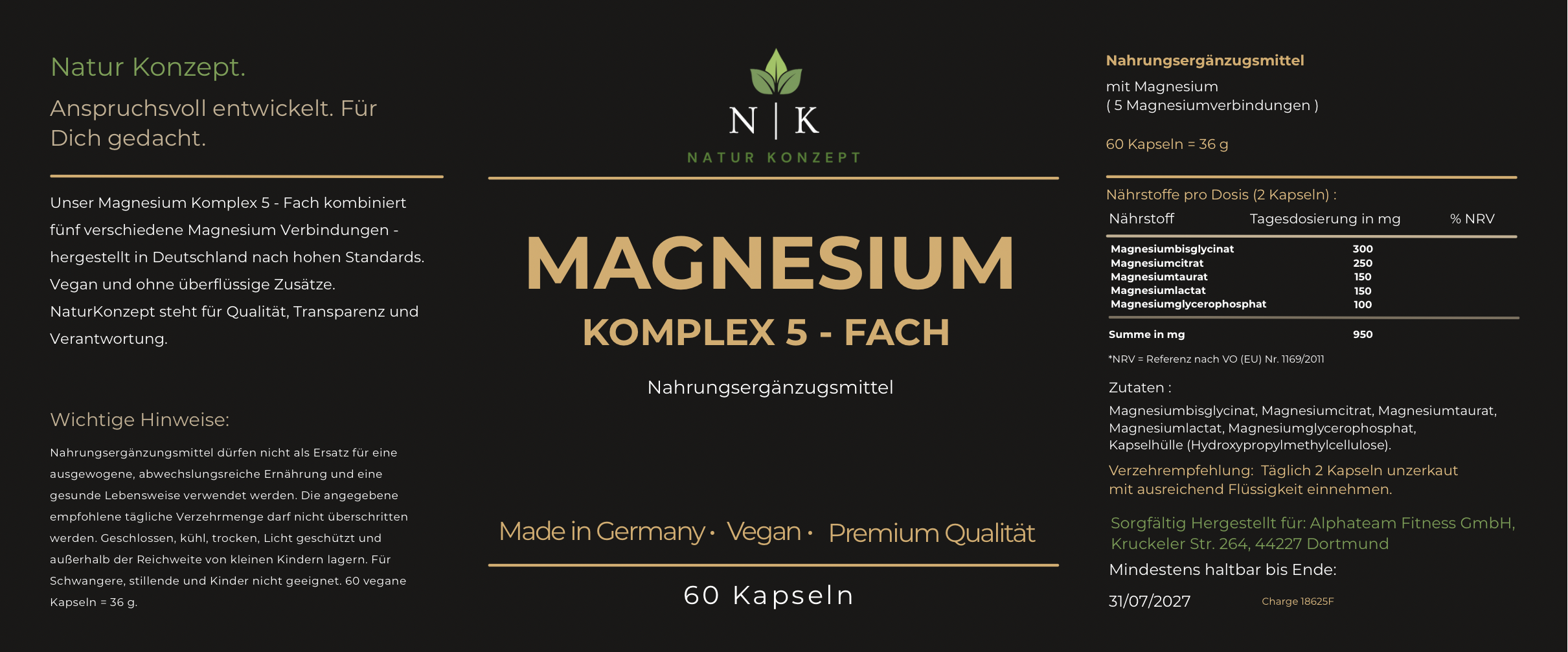 Magnesium Komplex 5-Fach